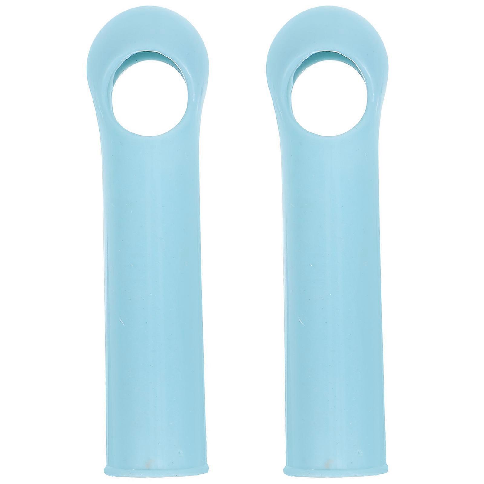 2pcs Mop Handle End Caps Broom Rod Handle Grip Clothesline Stick Replacement Head Sleeve