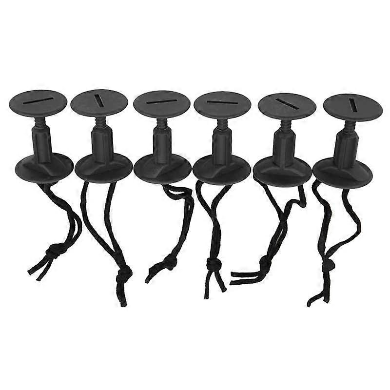 6 Pcs Surfboard Leash Plugs with Cords Strings Water Surfing Accessories Surf Leash Plug Bodyboard