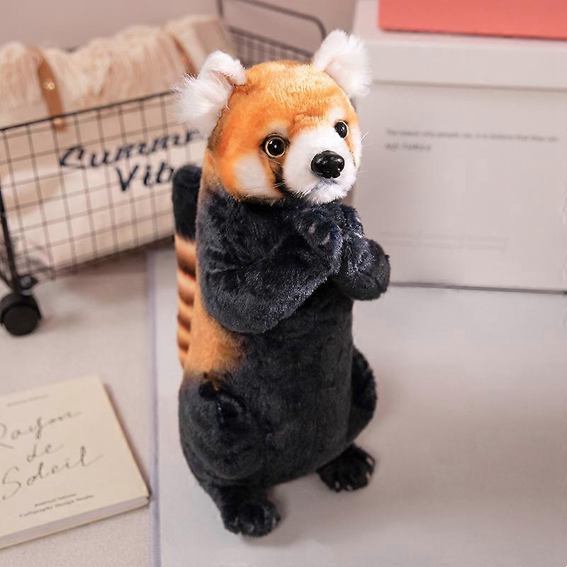 Fsw 4 Styles Wild Animal Plush Doll Standing Blessing Red Panda Otter Sea Otter Kangaroo Raccoon Plush Toy Home Decoration