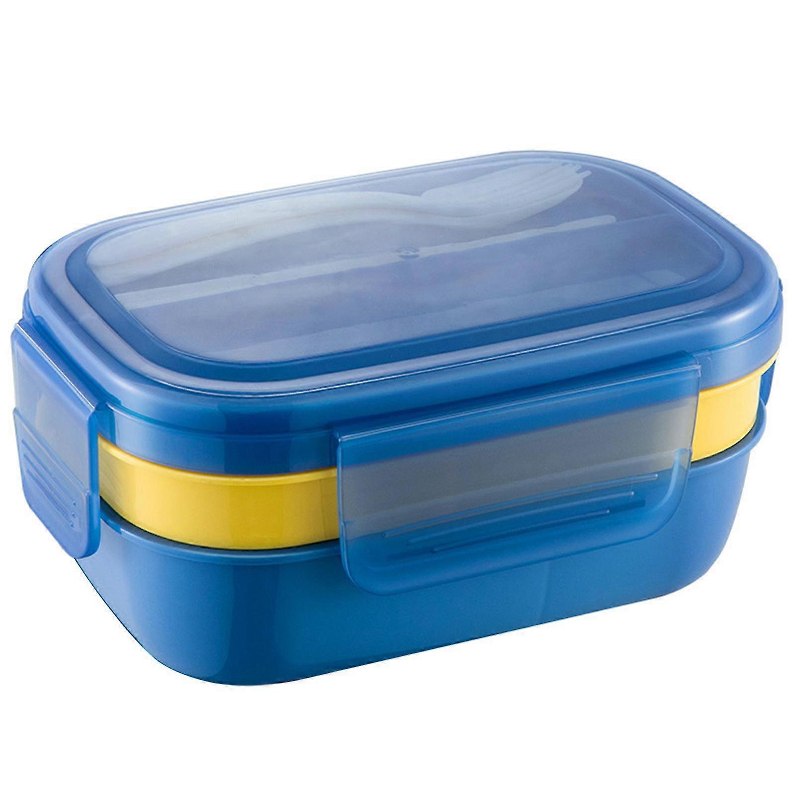 Plastic Bento Boxes Containers Separate Design Lunch Box For Outdoor Camping Picnic