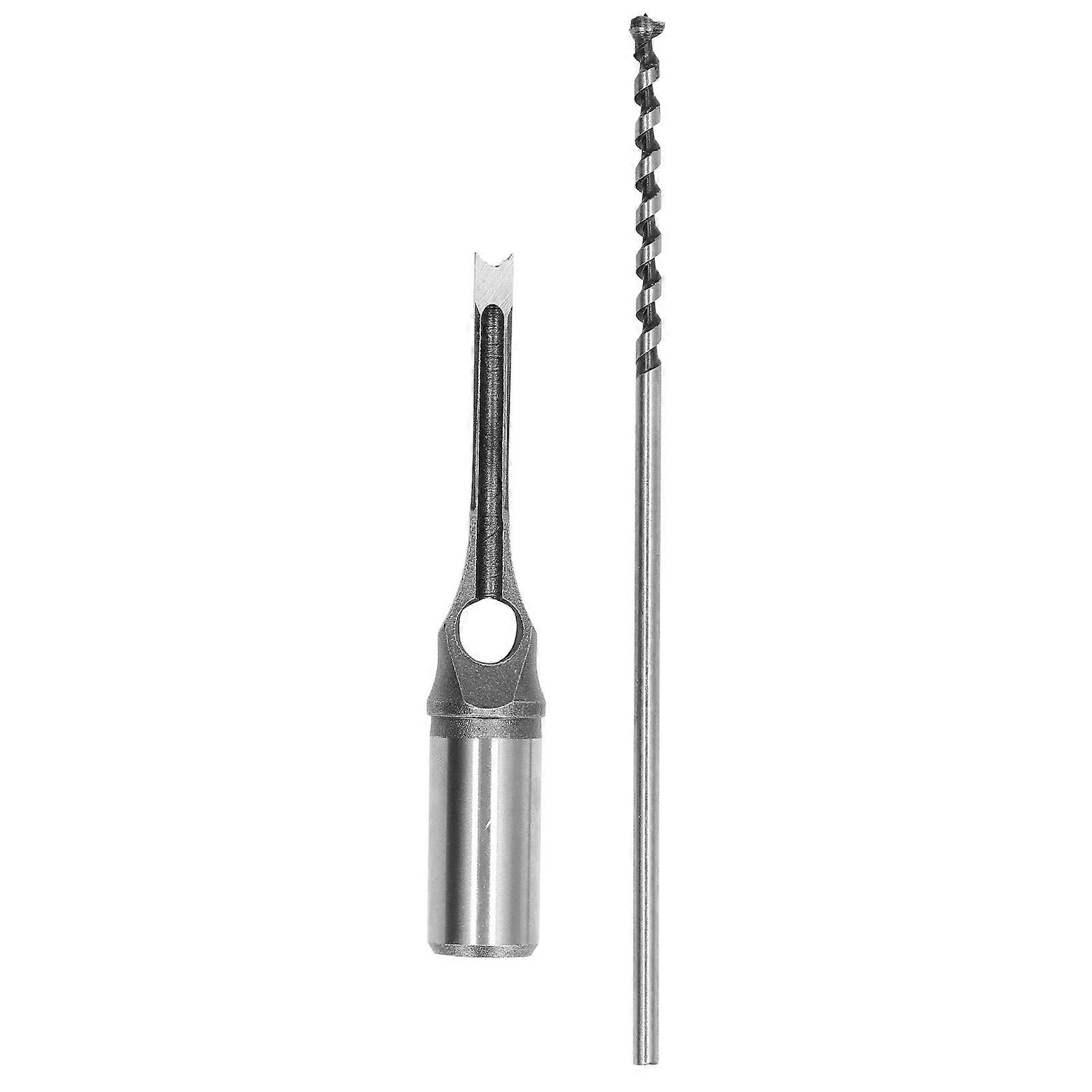 Square Hole Mortiser Drill Bit Alloy Steel Adjustable Mortising Chisel Woodworking Power Tool6.4mm