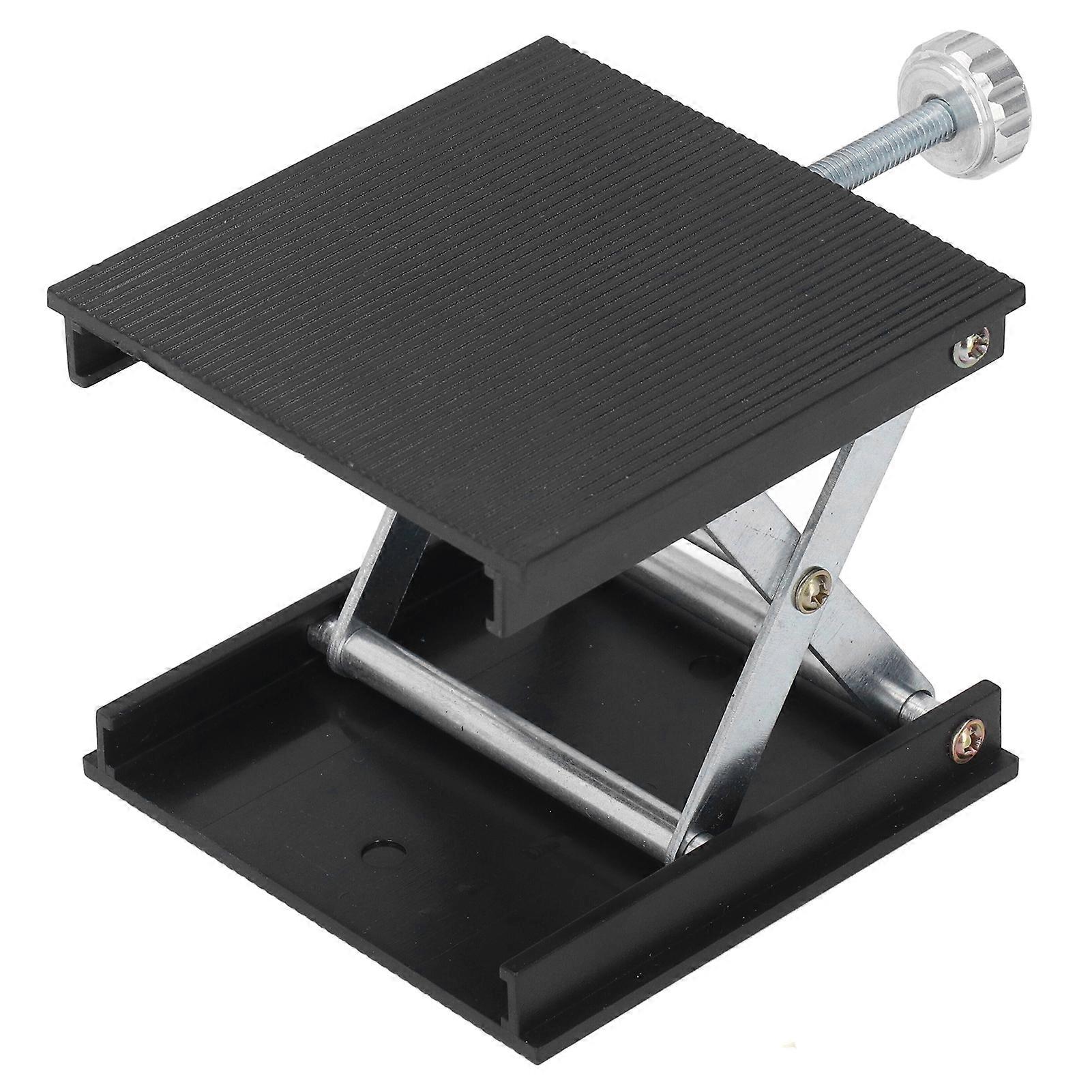 Plateau élévateur Manuel Pour Laboratoire - Hauteur Max 55 Mm, Charge 10 Kg - Dimensions 148x80 Mm - En Alliage Aluminium Anodisé - Pour Expériences Scientifiques, Optique - 4