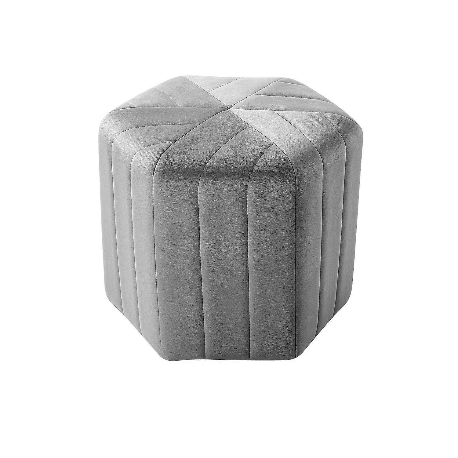 Minimalist Velvet Footstool Ottoman