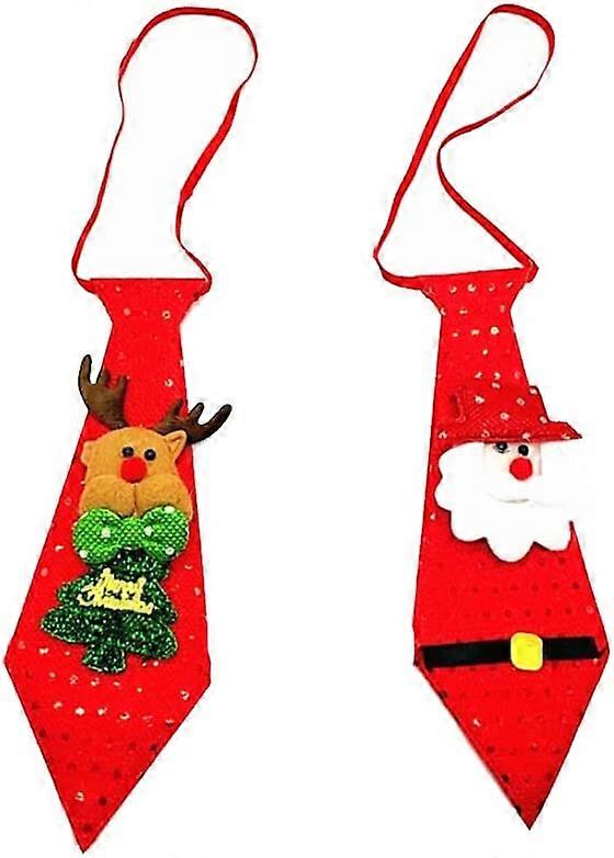 2kpl joulusolmiot Syttyvät solmiot Paljetti valmiiksi sidotut kuminauhat Lasten solmiot