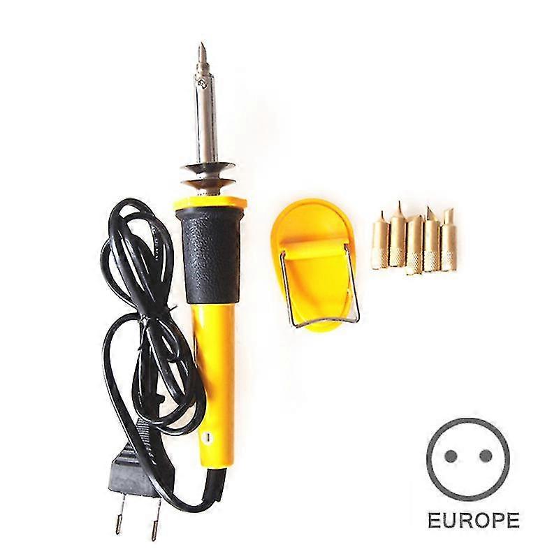 סט עט פירוגרפיה מעור DIY 7 יח 'עט גילוף עץ חשמלי עם 5 ראשים עומדים אביזר מלאכה מעץ להלחמה