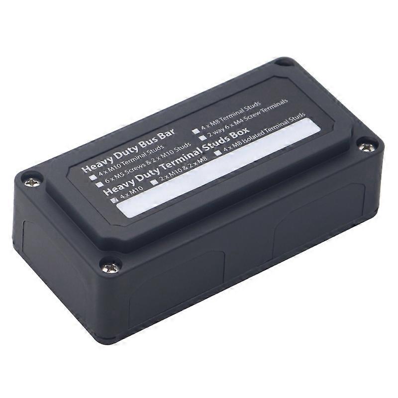 2024 New Car power connector Modular Design Terminal Block Waterproof DC48V Bus Bar Box with M10Post & 200Amp Capacity for Boat RVs