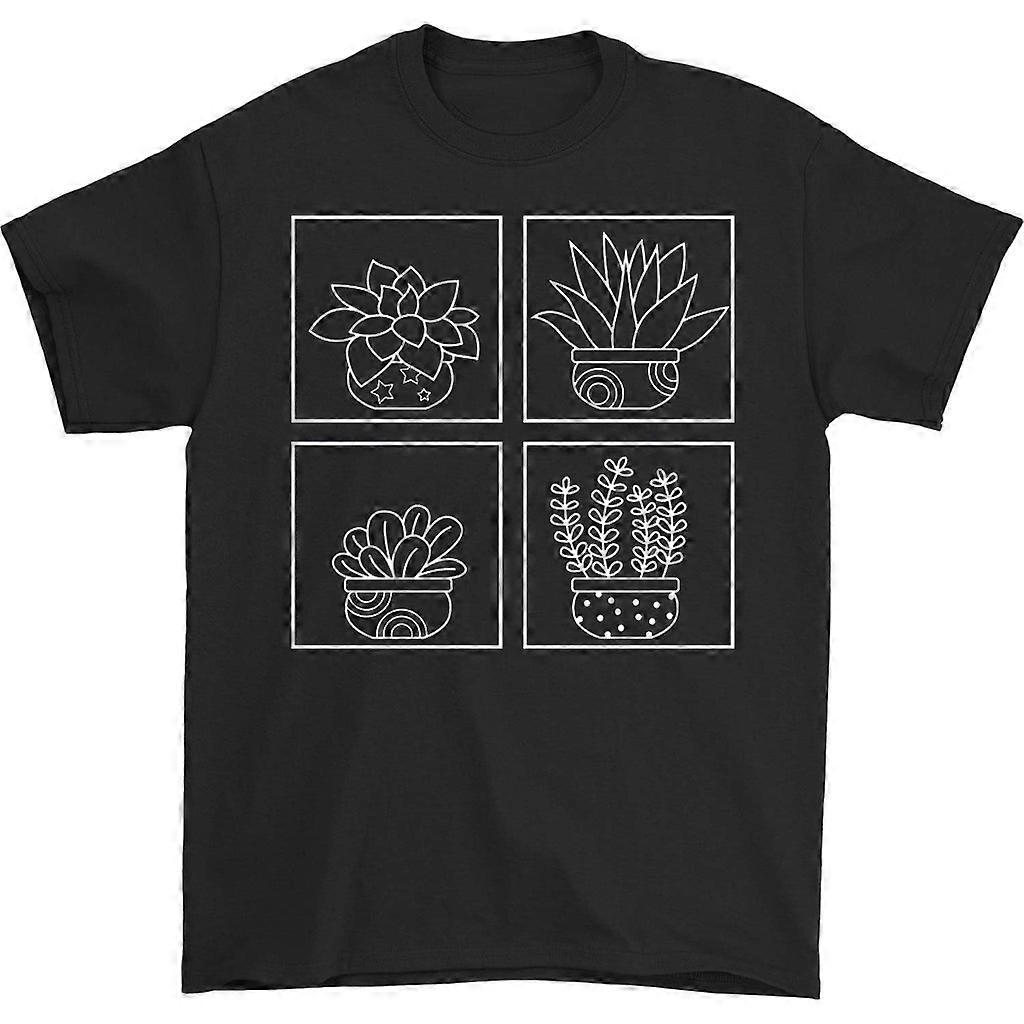 Succulents Line Drawing T-shirt