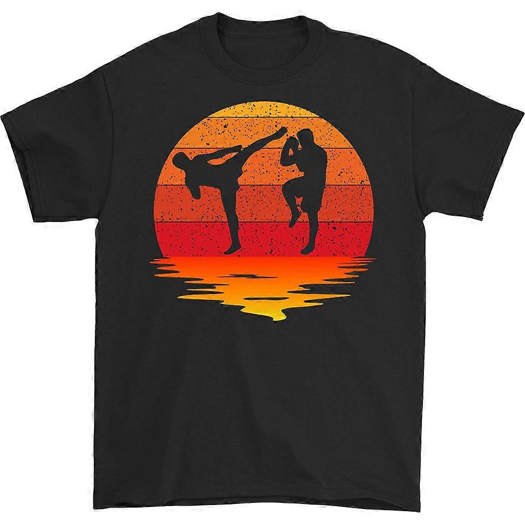 Tričko Muay Thai Retro Sunset