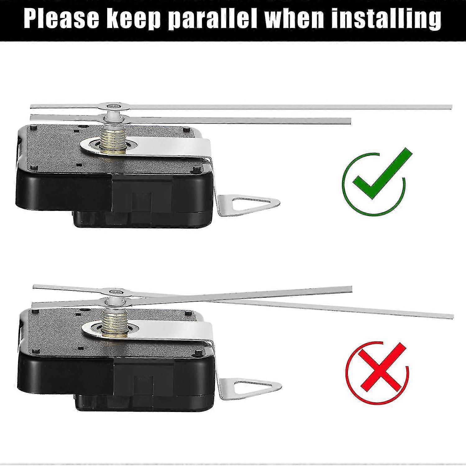 14 styles clock movement mechanism,non-ticking clock hands,diy