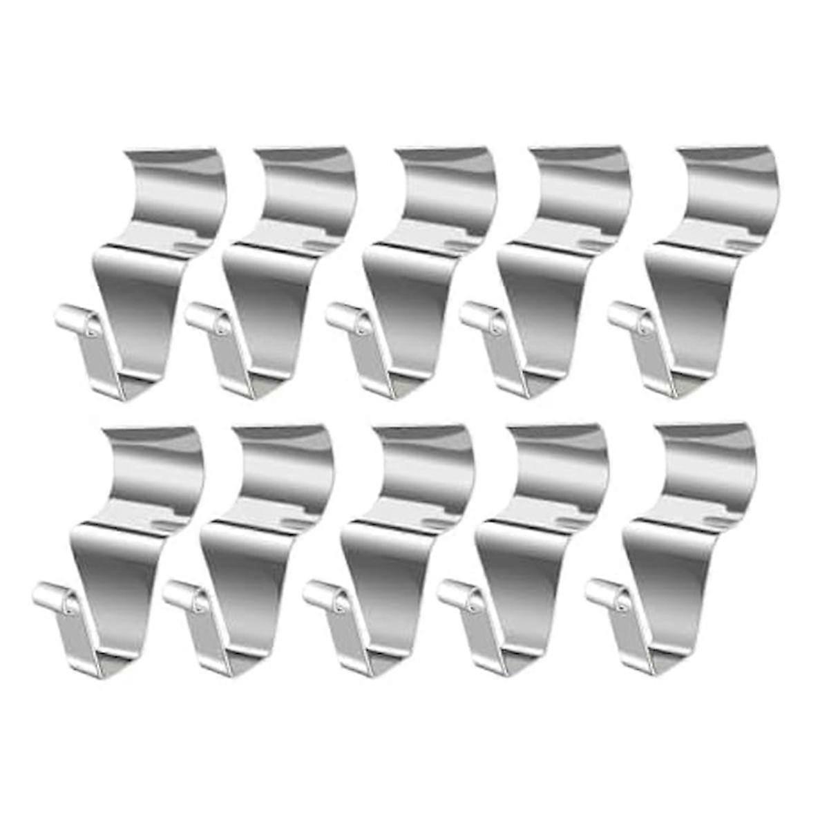 10Pcs άγκιστρα για παρακαμπτήριος, άγκιστρα παρακαμπτήριος για κρέμονται υπαίθρια, καμία τρύπα που απαιτούνται βινυλίου παρακαμπτήριος κλιπ για κρέμονται διακοσμήσεις, Β