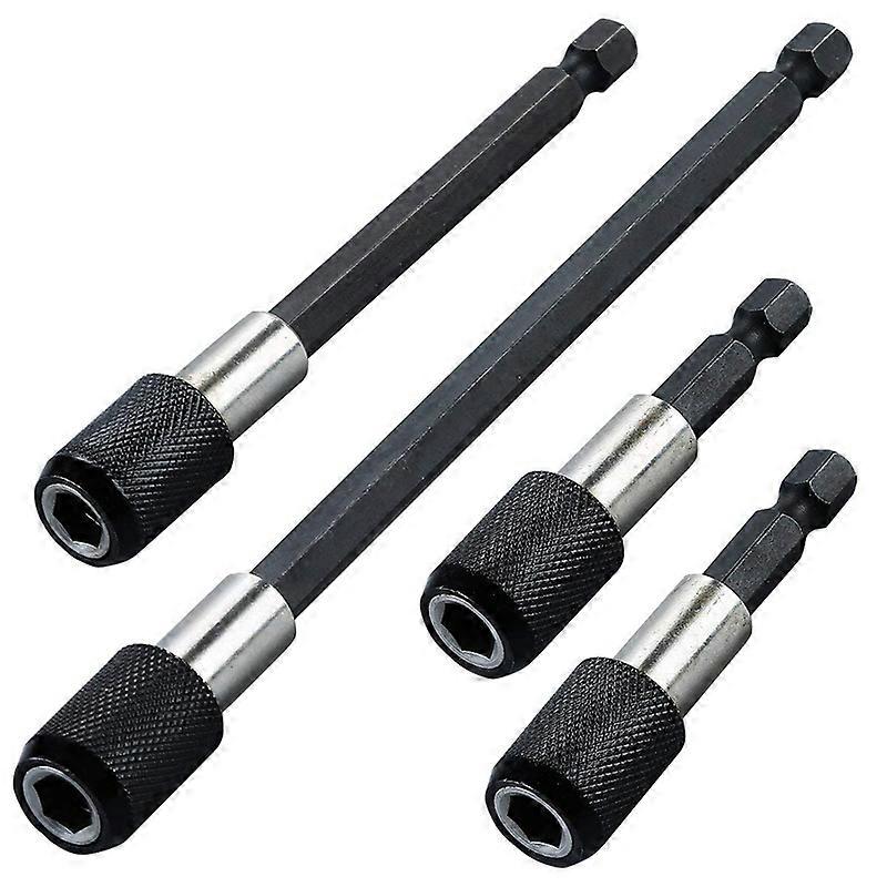 New Quick-change bit holder set 14 inch hexagonal shank Magnetic bit holder for electric drill impact wrench screwdriver 4 pcs