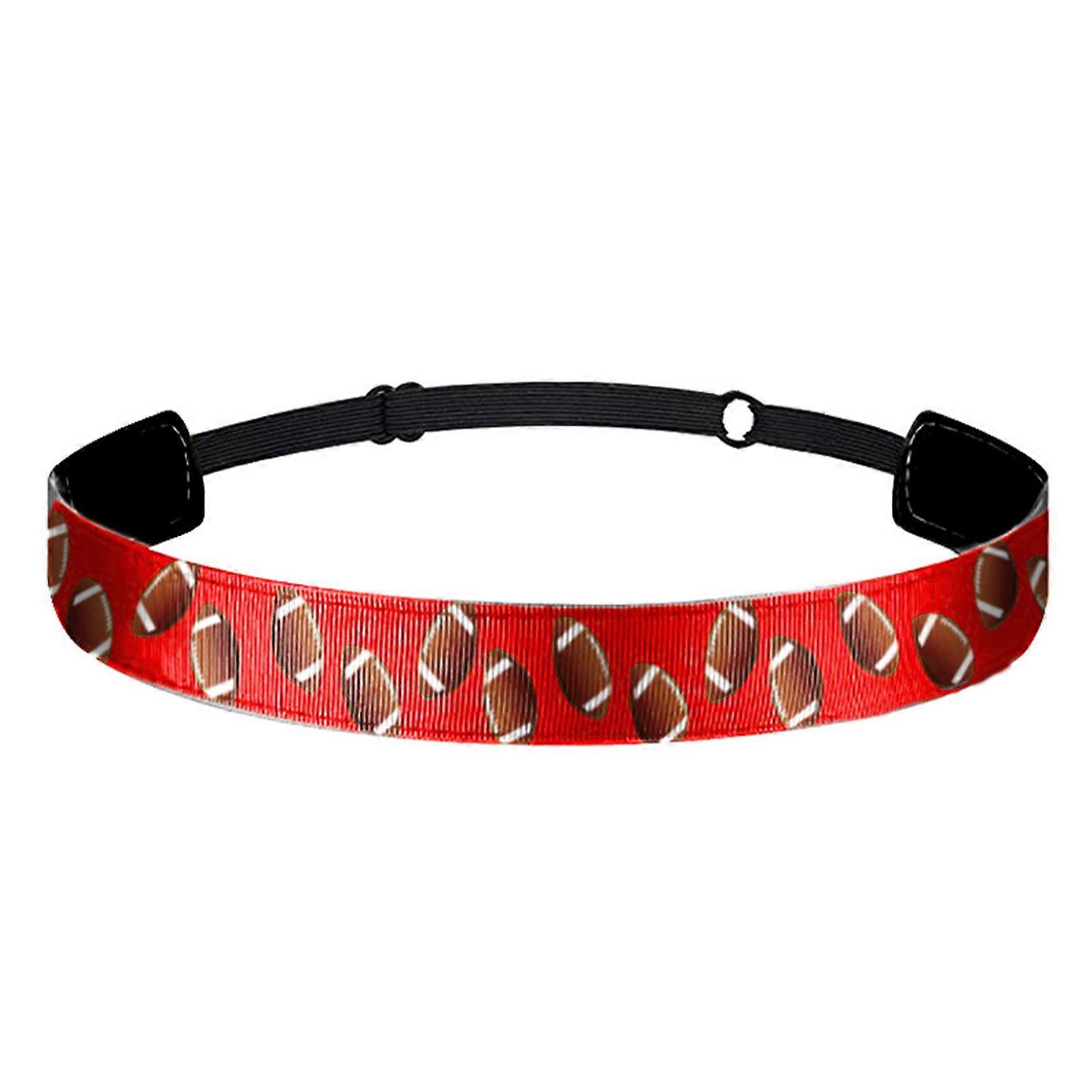 Sports Headband Non Slip Athletic Headband for Soccer Basketball Rugby Adjustable Elastic Hair Band for Running Jogging Sweat Wicking Headband