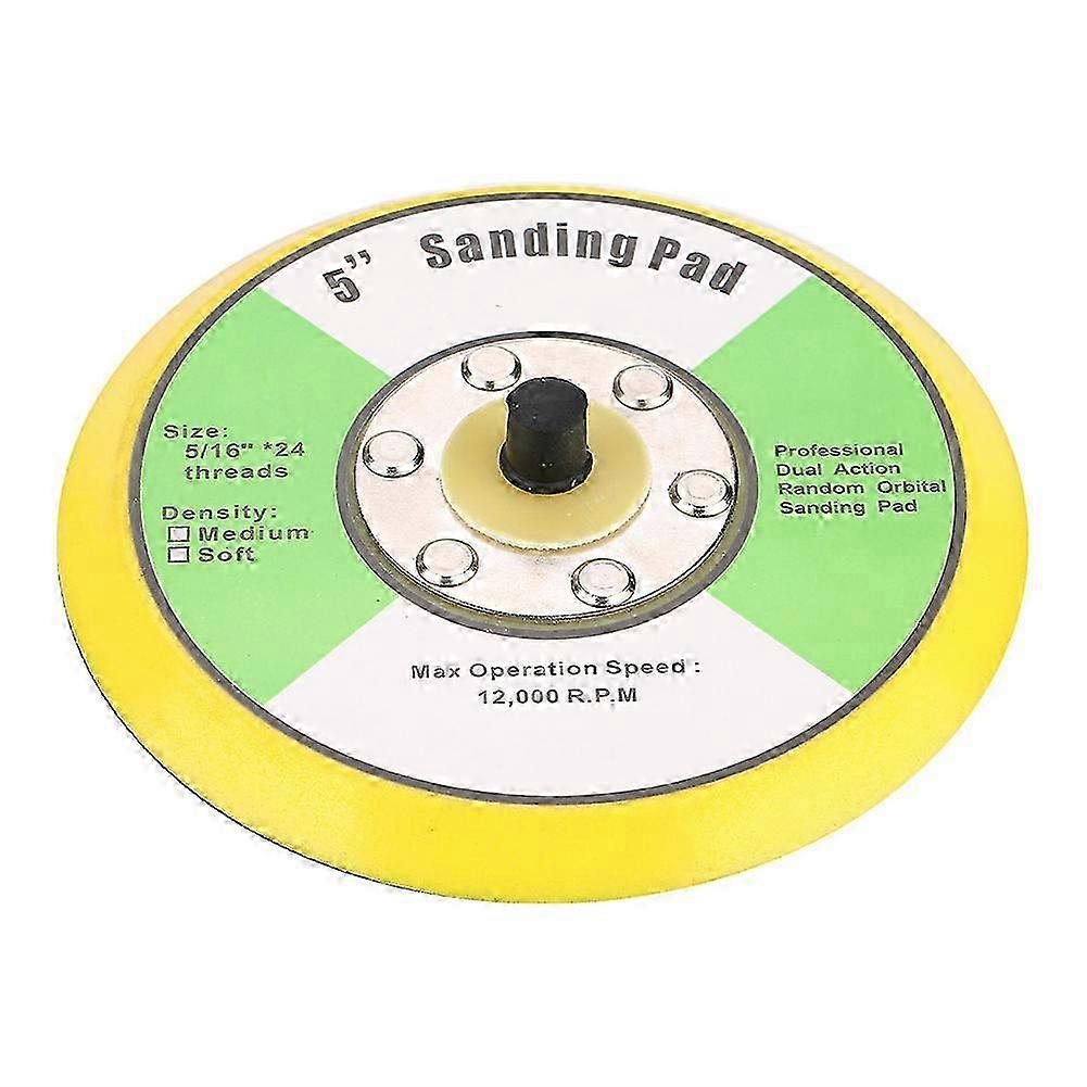 125mm Sanding Polishing Backing Pad with M8 Thread Hook and Loop