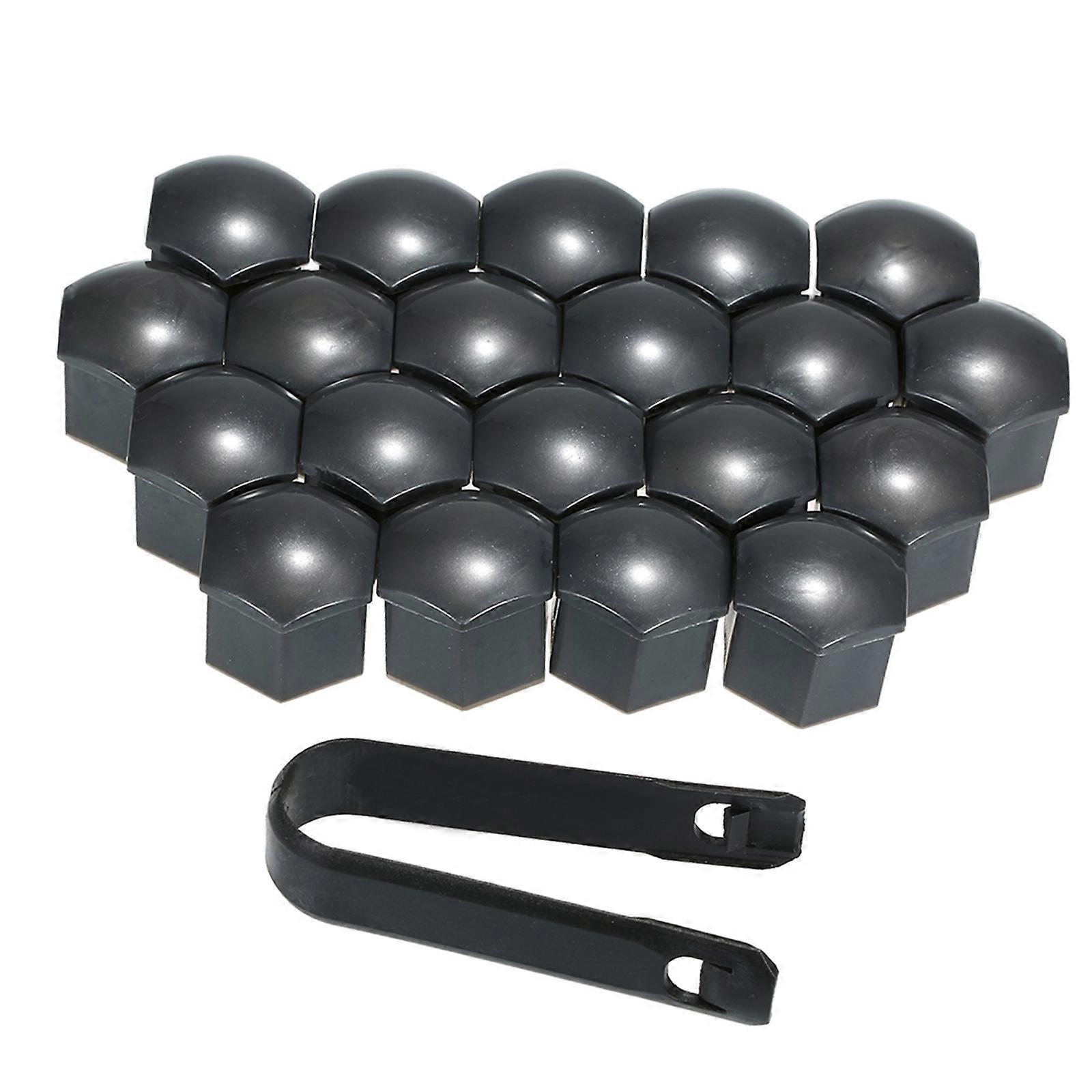 20pcs Universell 19mm Hjulmutter Dekker Lug Mutter Caps Skrue Protector
