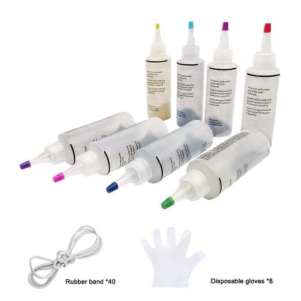 Tie Dye Kits 6/8/10 Colors Tie-Dye Kit Fabric Textile Paints Colorful Tie Dying Sets DIY
