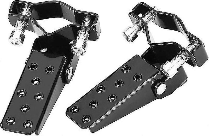 Metal Motorbike Frame Pedals - Black (2pcs)