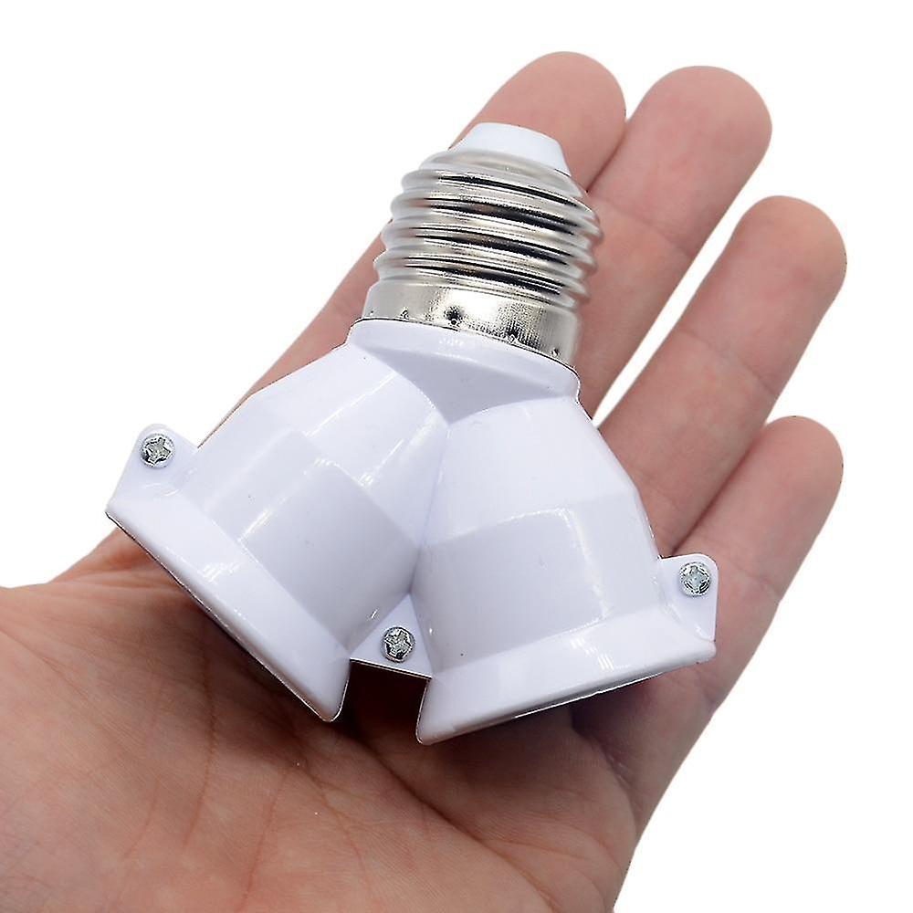 Lamp Post Bases White Color Fireproof Material Converter Socket Conversion Light Bulb Base