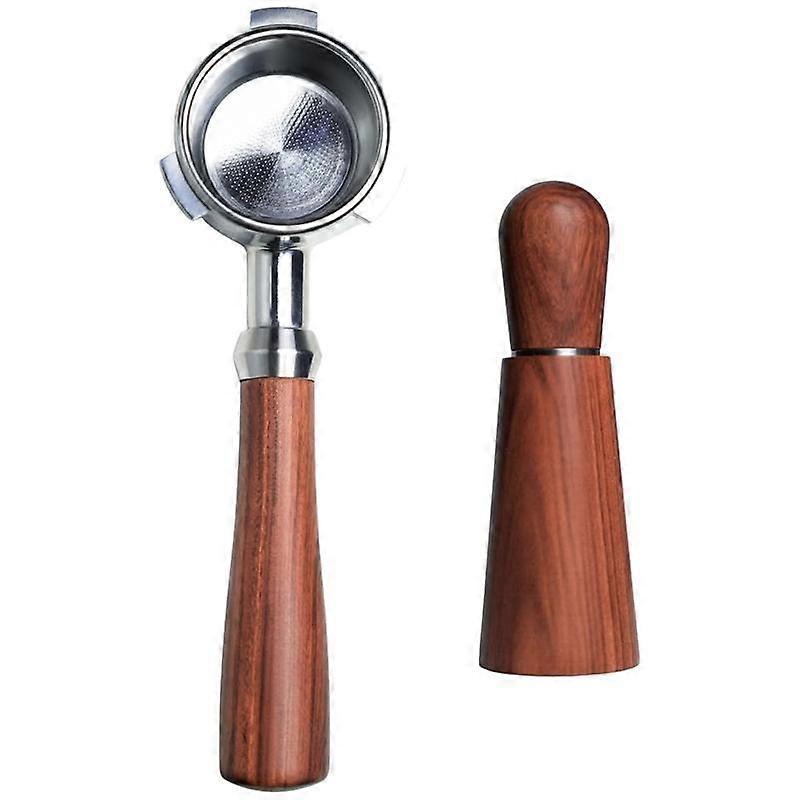 54mm Bottomless Portafilter Paired with Wdt Tool - Enhance Espresso Brewing Replacement Filter Bask