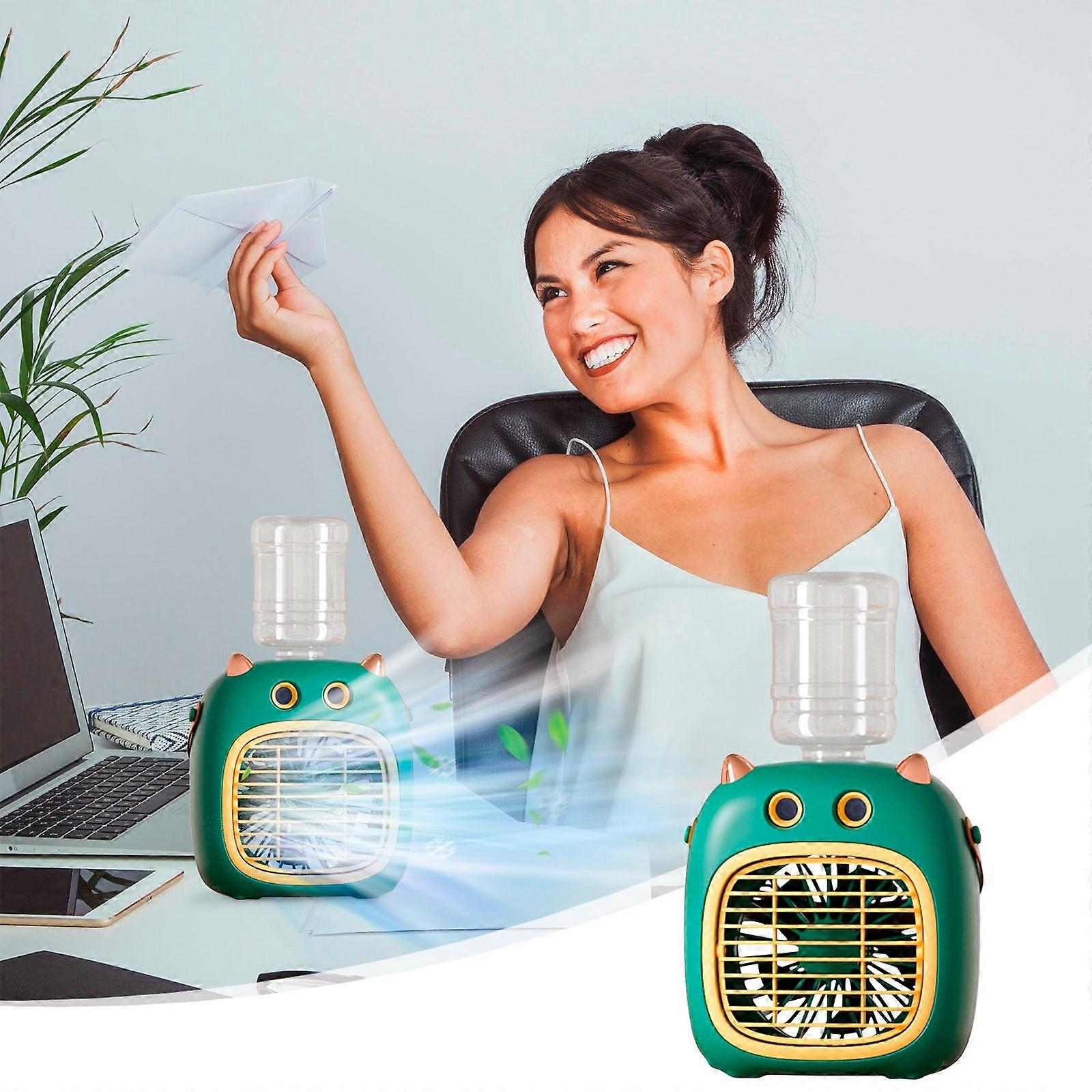 Mini Fan Conditioner With Water Bottle Mini Rechargeable Evaporative Cooler USB Conditioning Fan And Humidifier