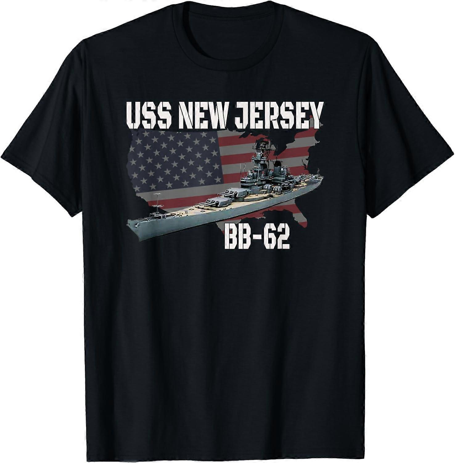 WW2 アメリカ戦艦 USS ニュージャージー BB-62 軍艦ベテランTシャツJBDSJ101
