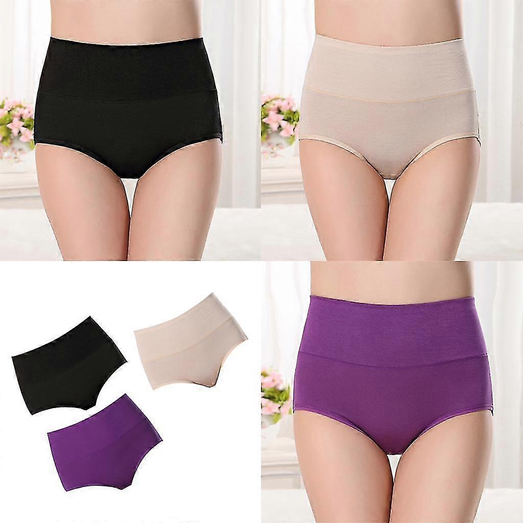 3pcs女性用コットンリークプロテクションブリーフ-失禁とルールパンティーベストギフト