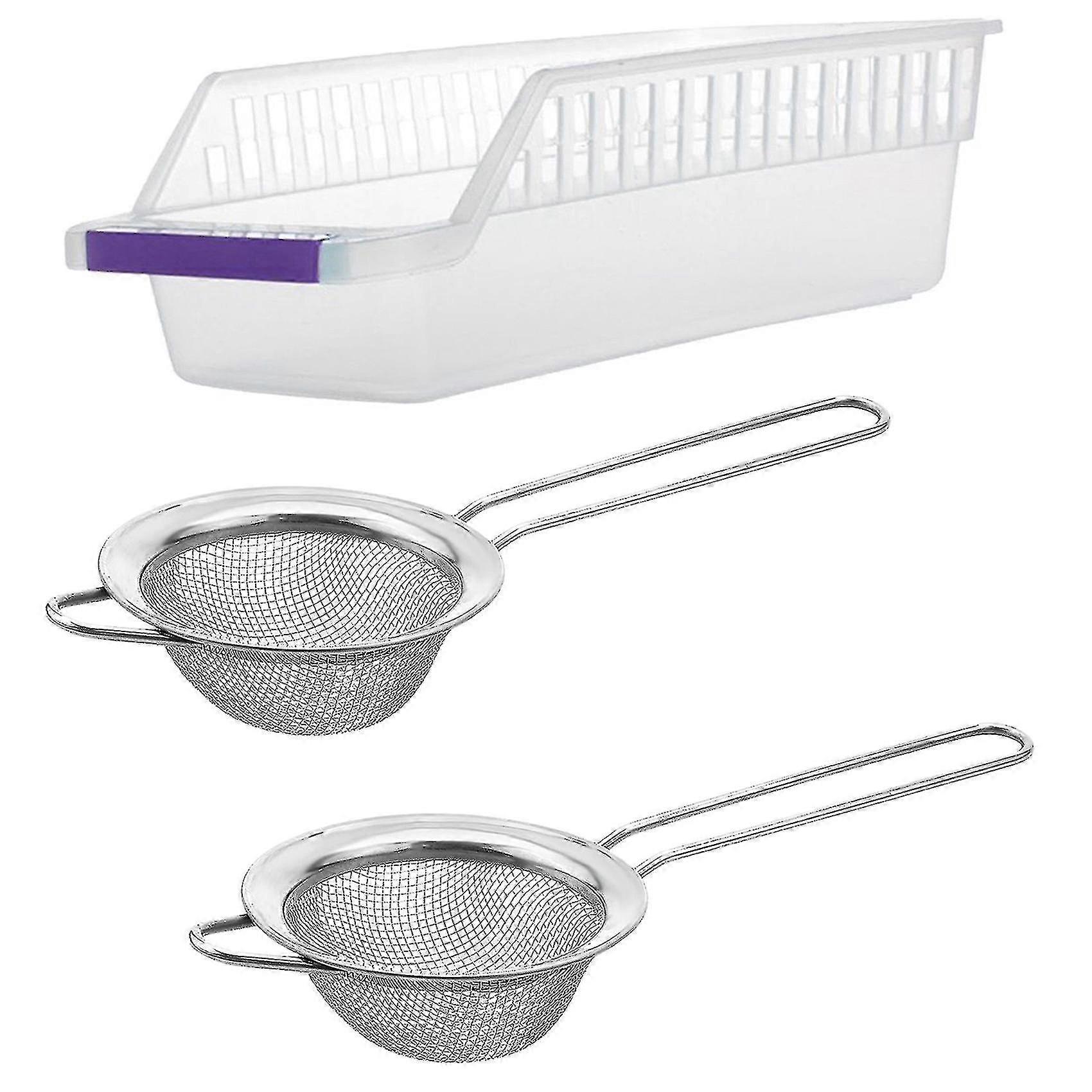 Fine Mesh Strainer Compatible With Cocktail Drink Strainers Bartender Bar Tool