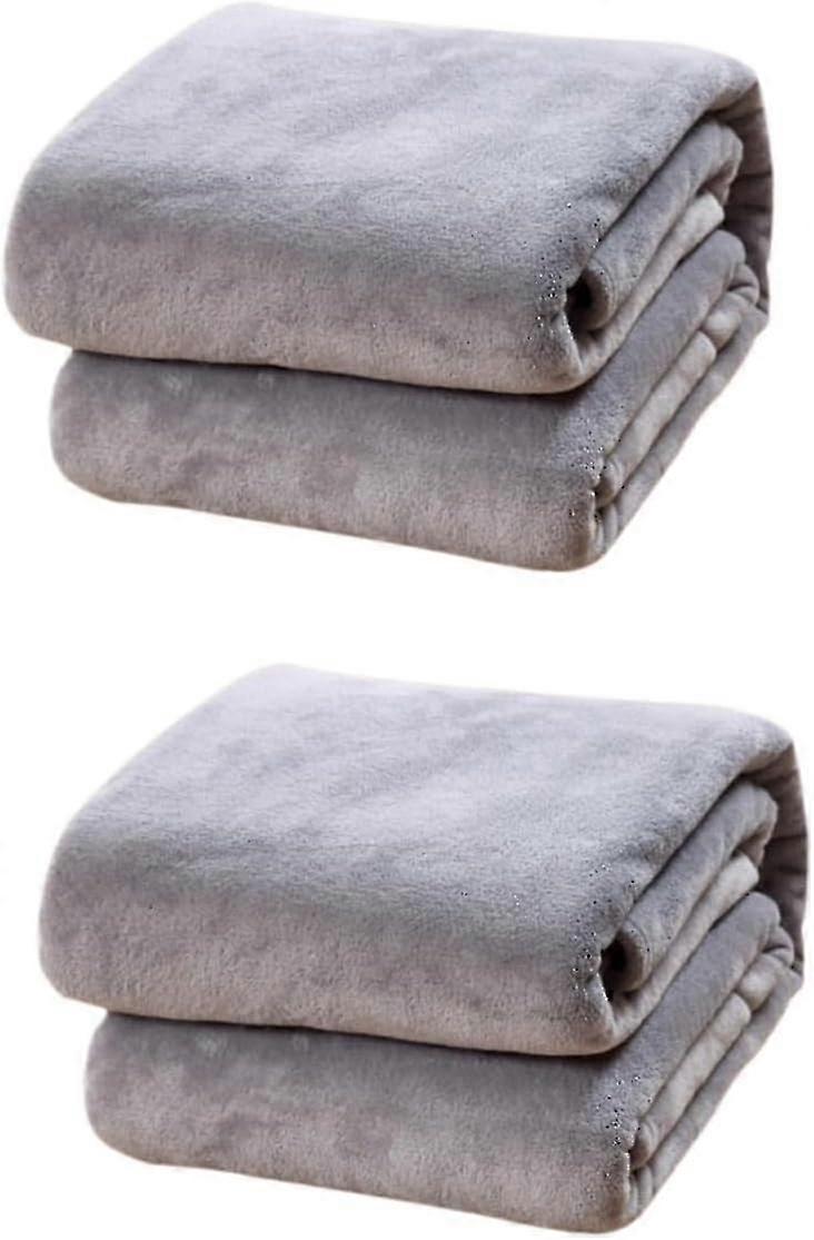 2pcs Throw Blanket with Fringe Throw Blankets for Bed Flannel Blacnket Ultra Soft and Fad Resistant Throw Blanket for Couch Plush Blankets & Throw