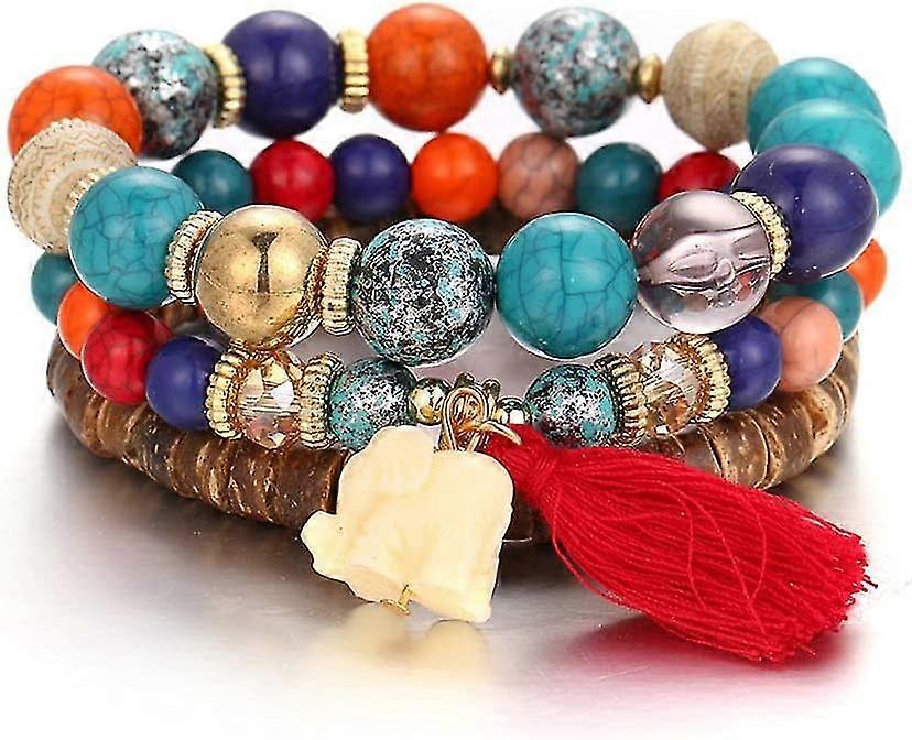 Wood Beaded Bracelets