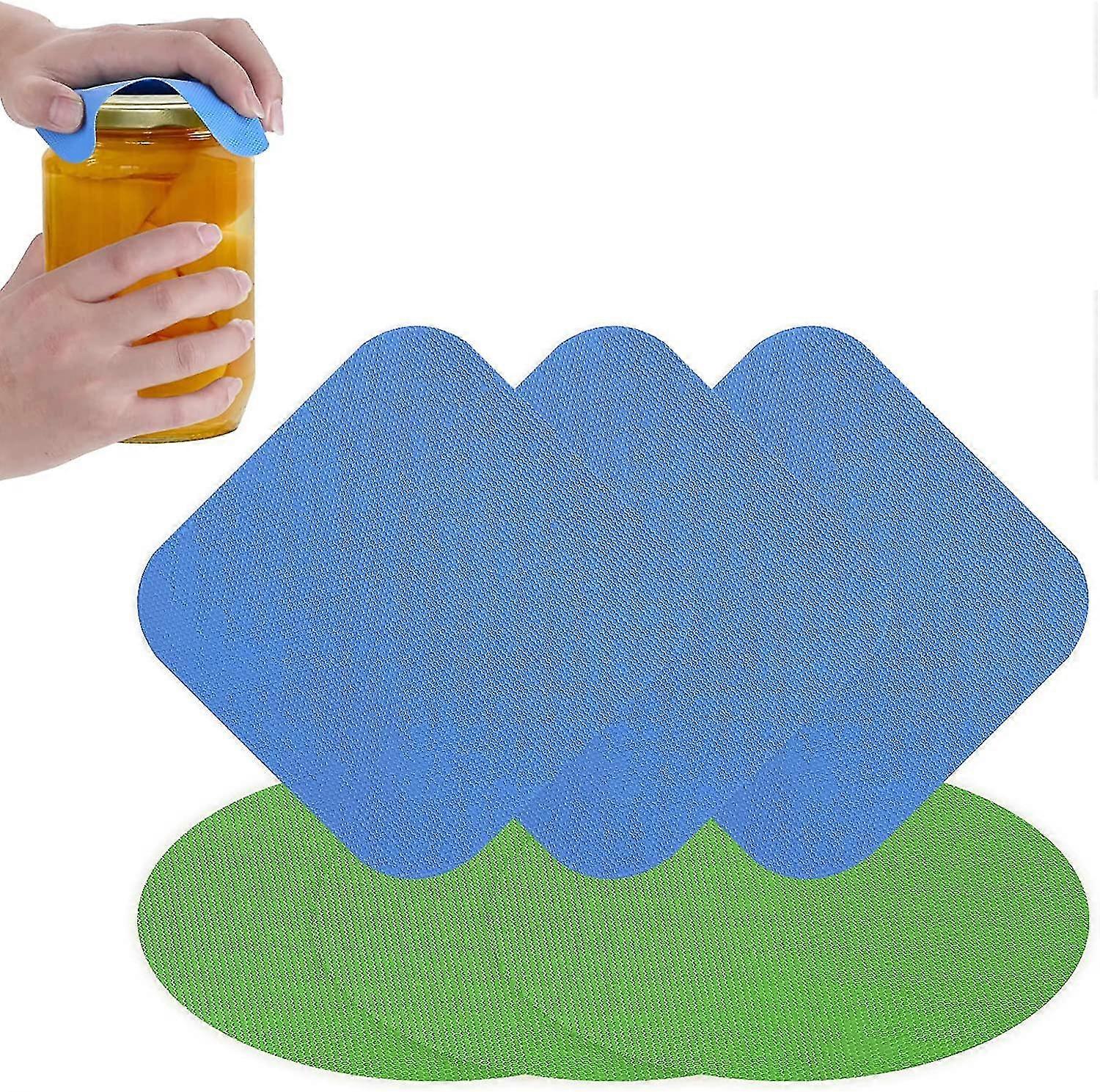 6 Pack Jar Opener Gripper Pads, Rubber Jar Opener Grippers Jar Opener For Weak Hands Seniors Reusable Kitchen Coasters