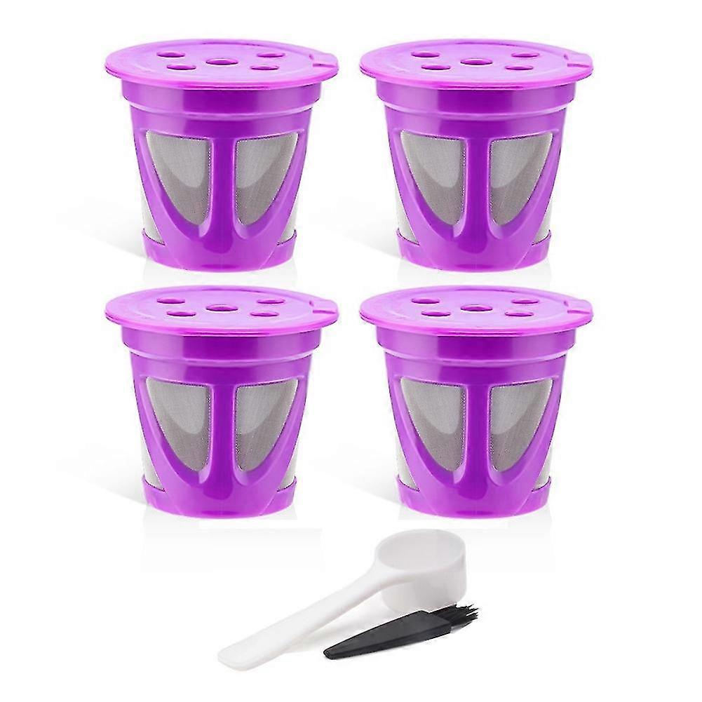4pcs For K Cup Refillable Coffee Capsule Reusable K-cup Filter,c