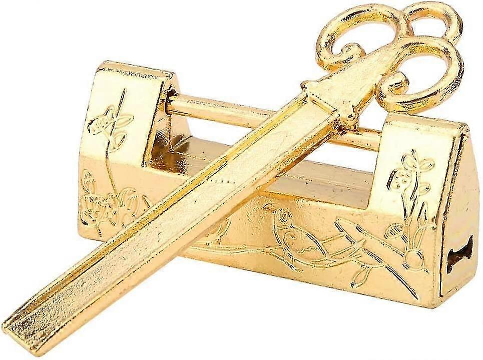 Traditional Chinese Flower Padlock Mini Key