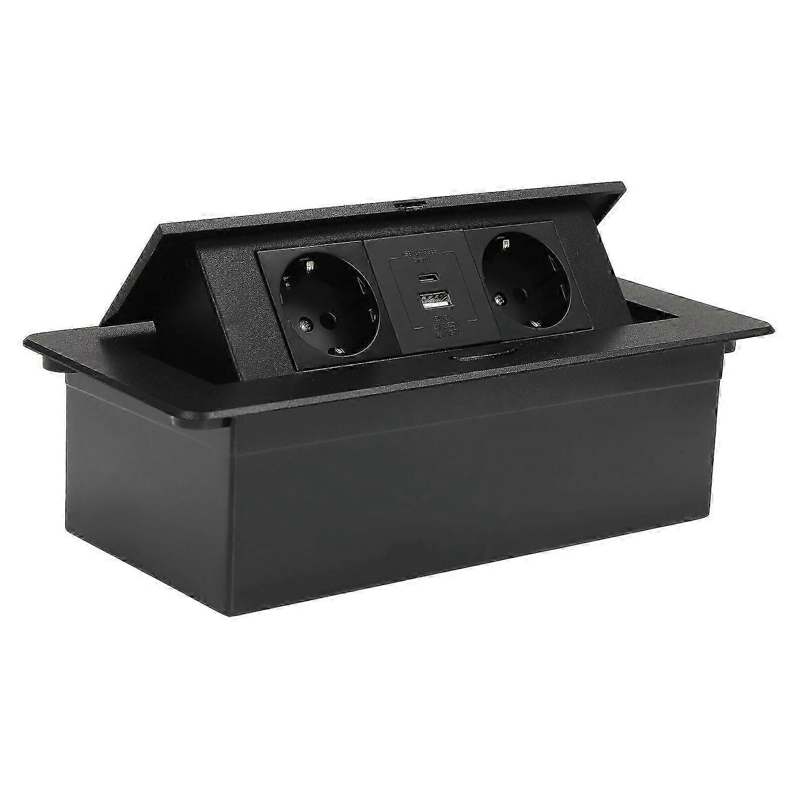 Recessed Socket Space Saving Pop Up Desk Socket