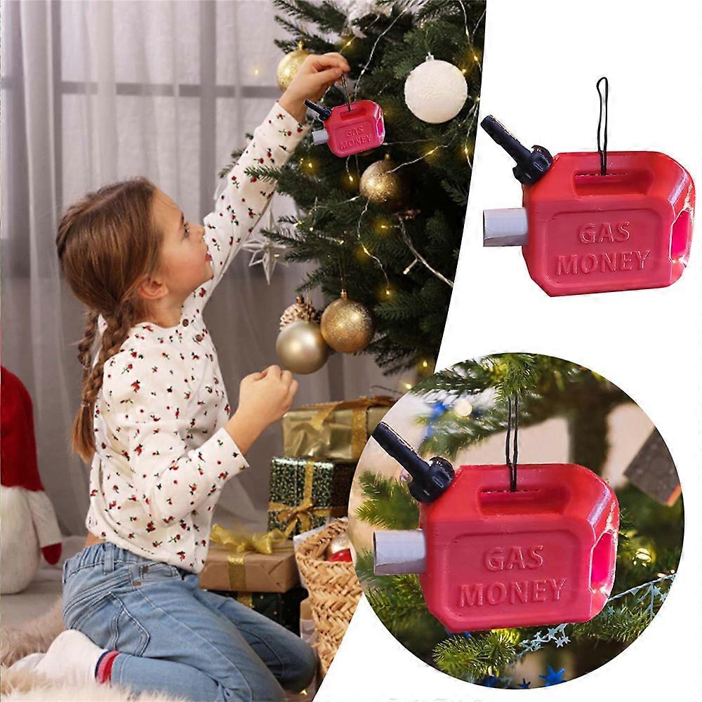 Christmas Gas Oil Can Money Clip Holder Xmas Tree Decoration Festive Holiday Party Ornaments 2023