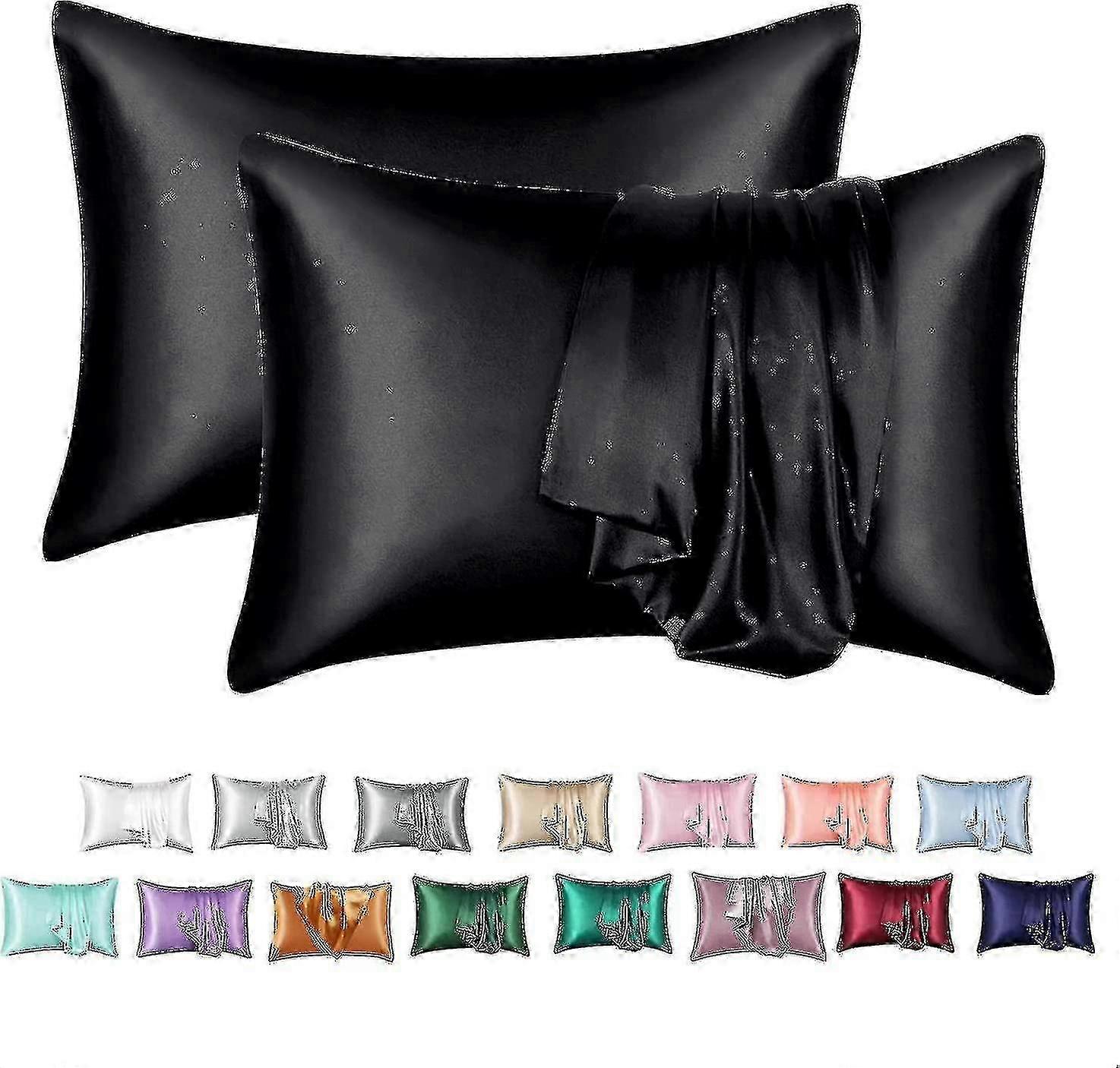 Zijden kussensloop 2 Pack, 100% Mulberry Silk kussensloop voor haar en huid, thread count zijden kussen-lian