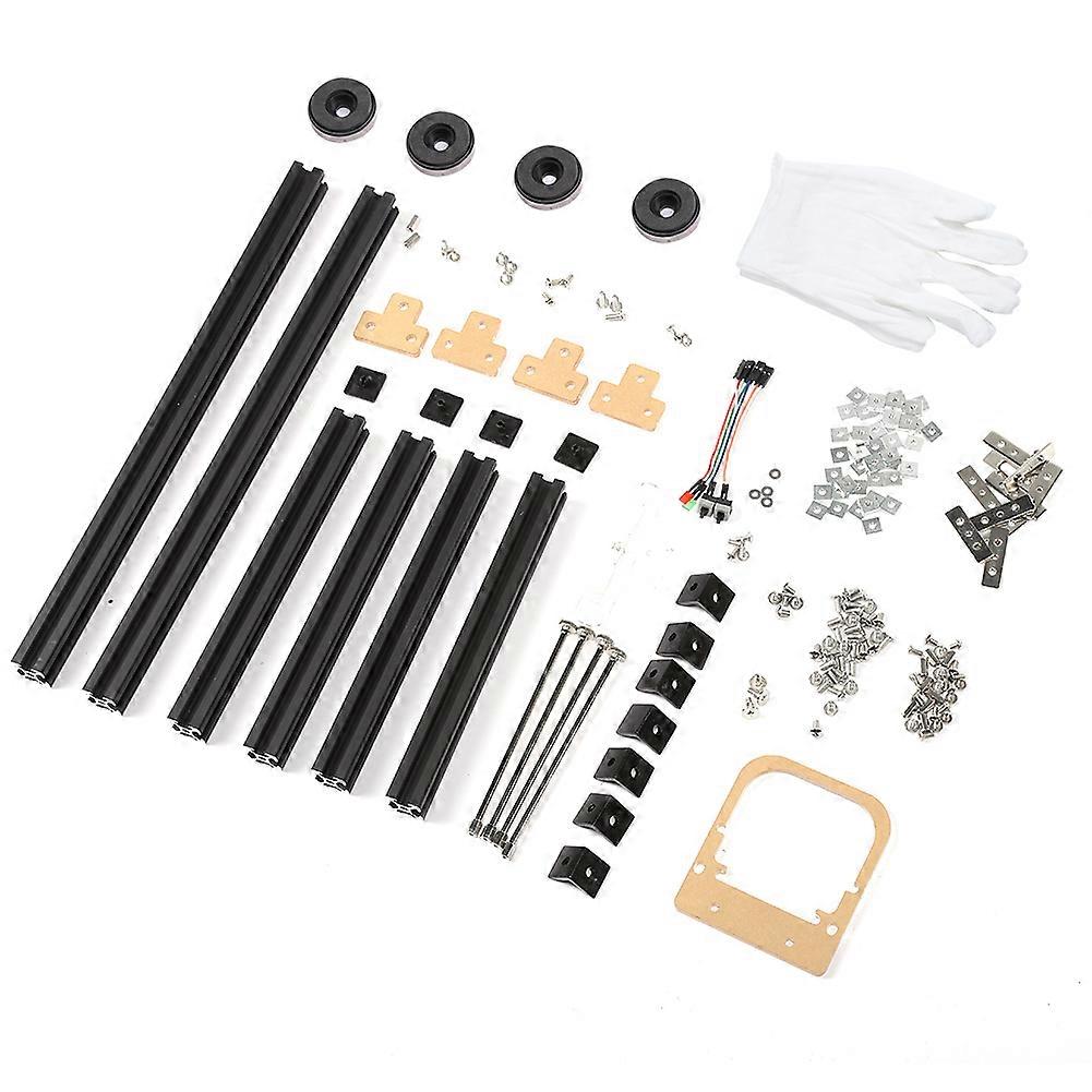 DIY Open Design Aluminum Alloy M ATX Computer Case Overclocking Test Platform (Full Black S) YEMMA