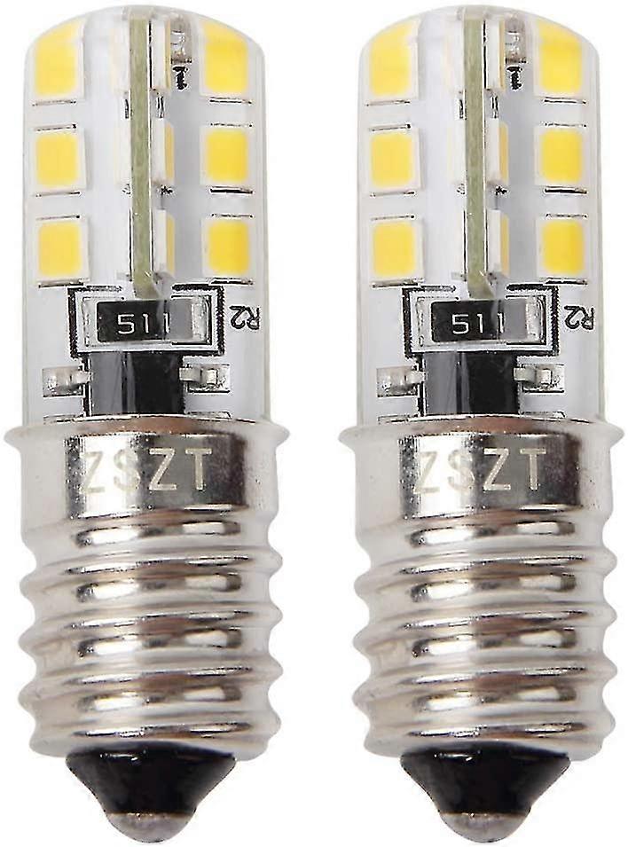 LED-Kühlschranklampe E14 2 W (entspricht Halogen 10–25 W), Warmweiß 3000 K, 220–240 V, wasserdicht – 2er-Set