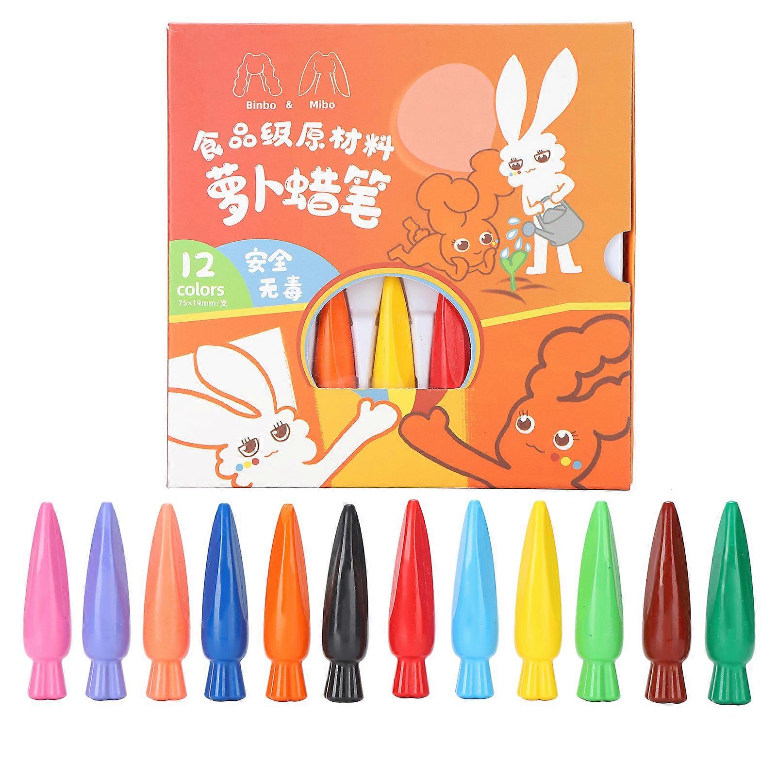 12Pcs Λάδι Παστέλ Παιδικό Νερό; Διαλυτό Graffiti Crayon Set Cartoon Ζωγραφική Μολύβι