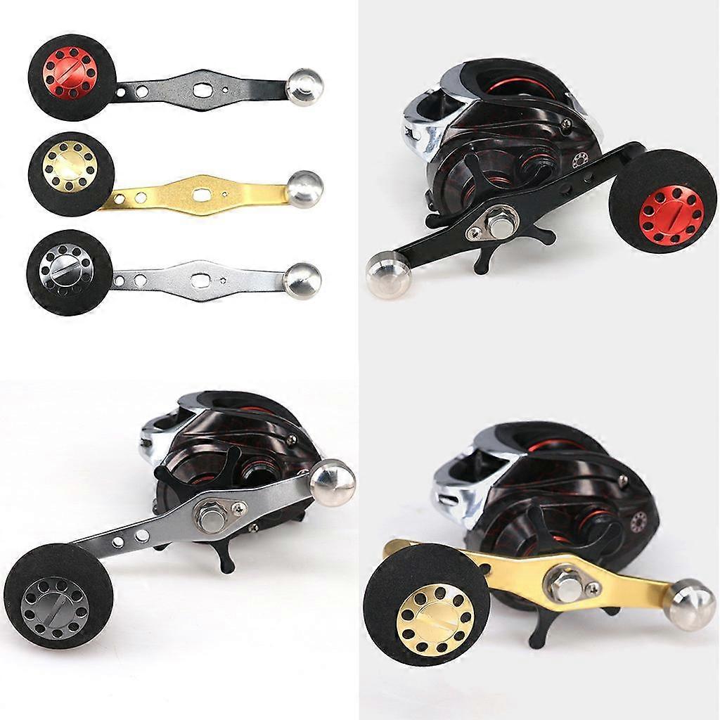 3 Pcs Fishing Handle Reel Single Knob Replacements Baitcasting Accessory