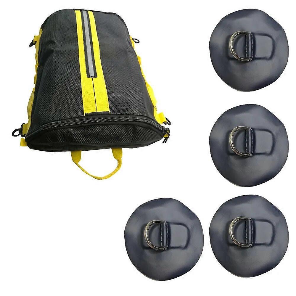 Kayak SUP Paddleboard Mesh Deck Bag Kit Storage Quick Dry Bag with D Ring Patch and Bungee Rope