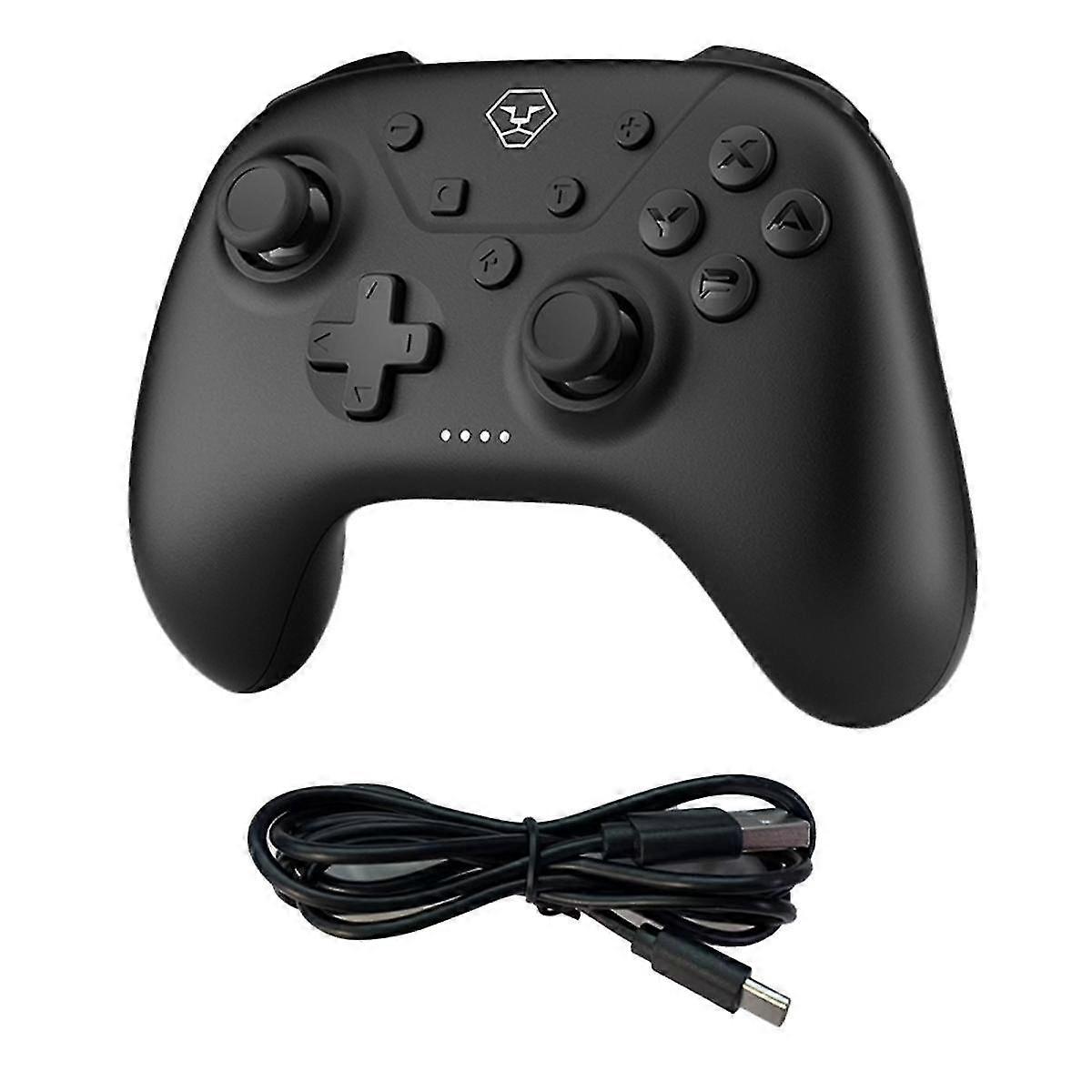 Für Switch Bluetooth Gamepad 3-Modus Somatosensorische Vibration Bonbonfarbener Griff Schwarz