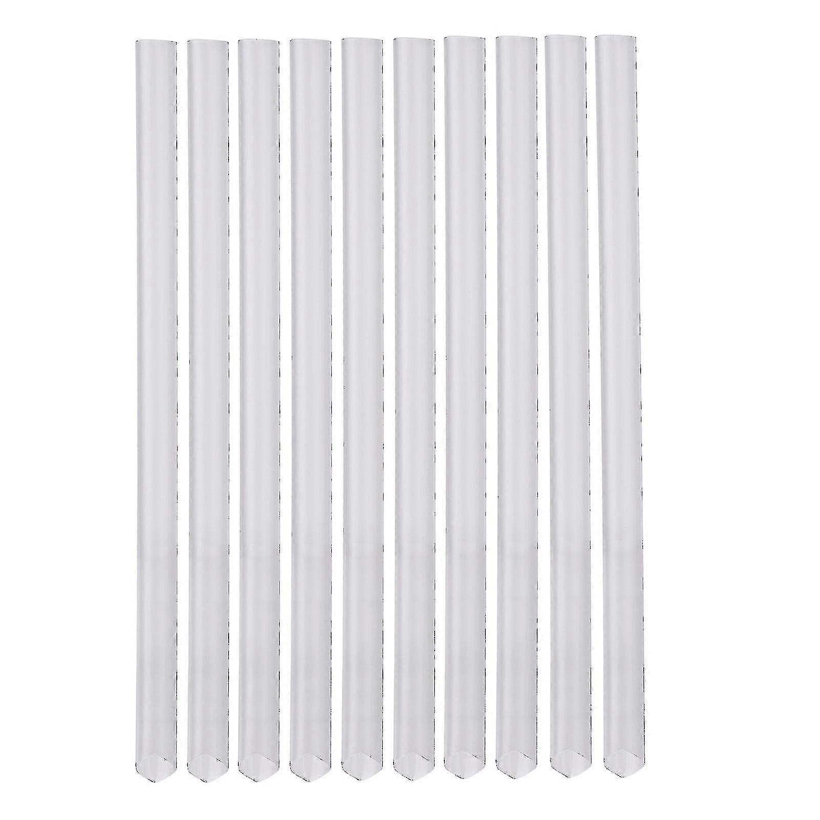 100pcs Clear Jumbo Straw Plastic Drinking Straws Smoothies Milkshake Cocktail