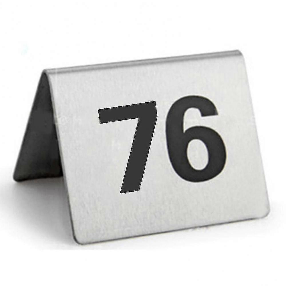 25 Pcs En Acier Inoxydable Table Numéros Base Stable Multipurpose Numéro Signe Pour Restaurant Hôtel Café Guanguan