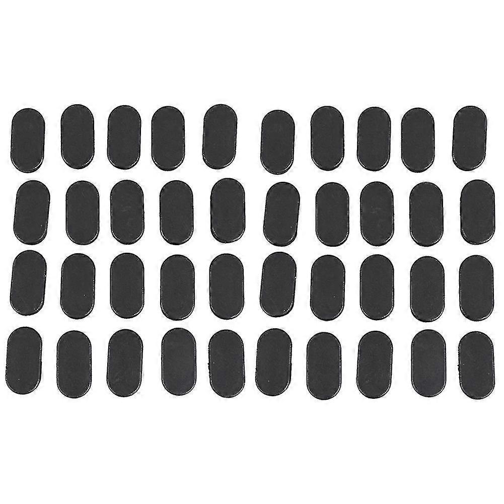 楕円形のテーブルCHの足の管の管の挿入物のエンド キャップ40mm x 20mm 40pcs