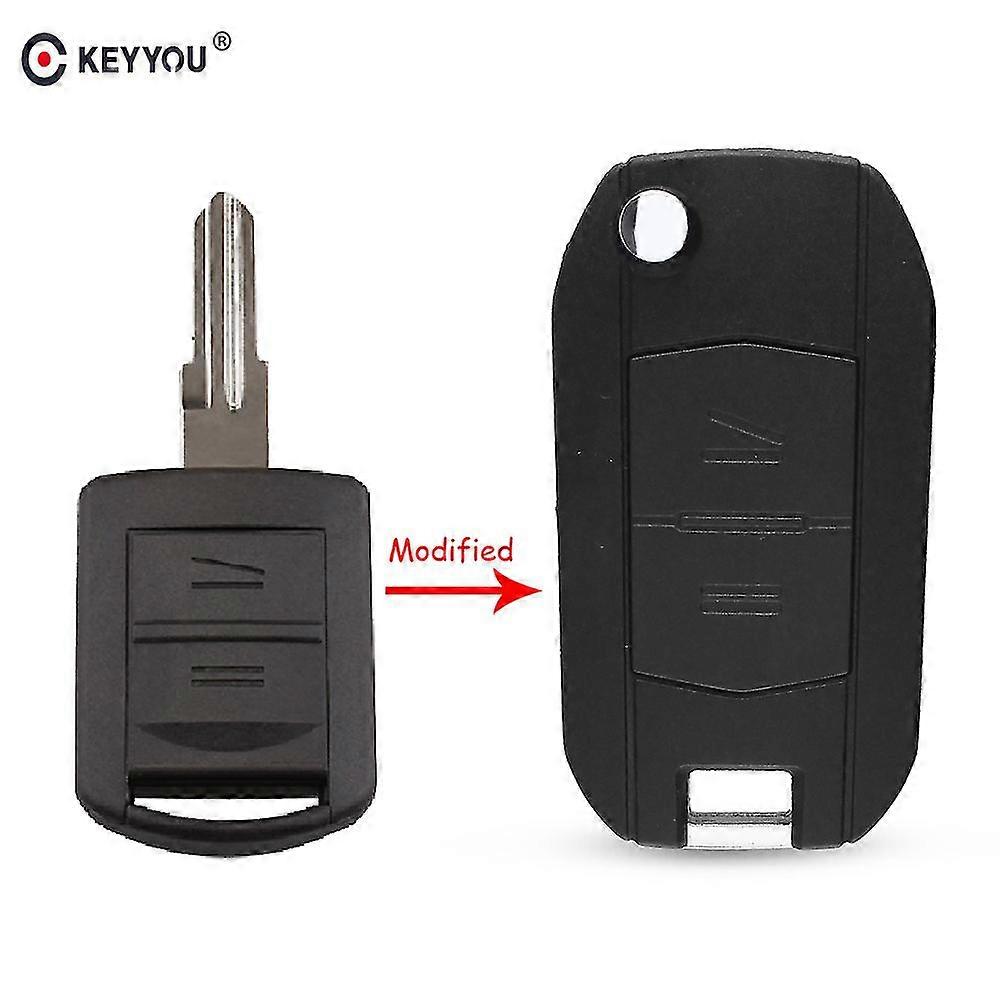 Modified Car Key For Vauxhall Opel Corsa C Combo Tigra Meriva Agila 2 Button Remote Key Case Cover Fob Left Blade