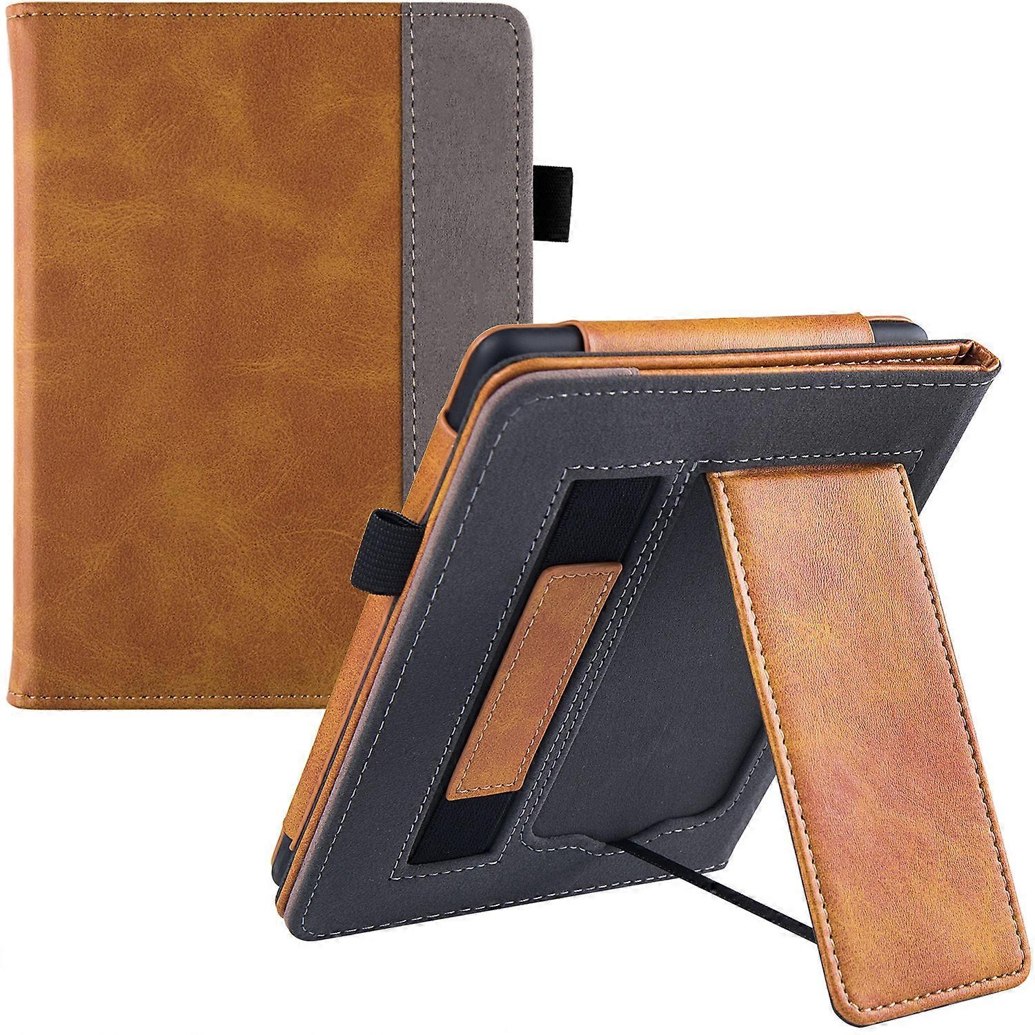 Folding Case for Kindle 11th Gen 2021 Released - Durable Cover with Auto Wake/Sleep,Lightweight Hands-Free Stand Cover with Hand Strap