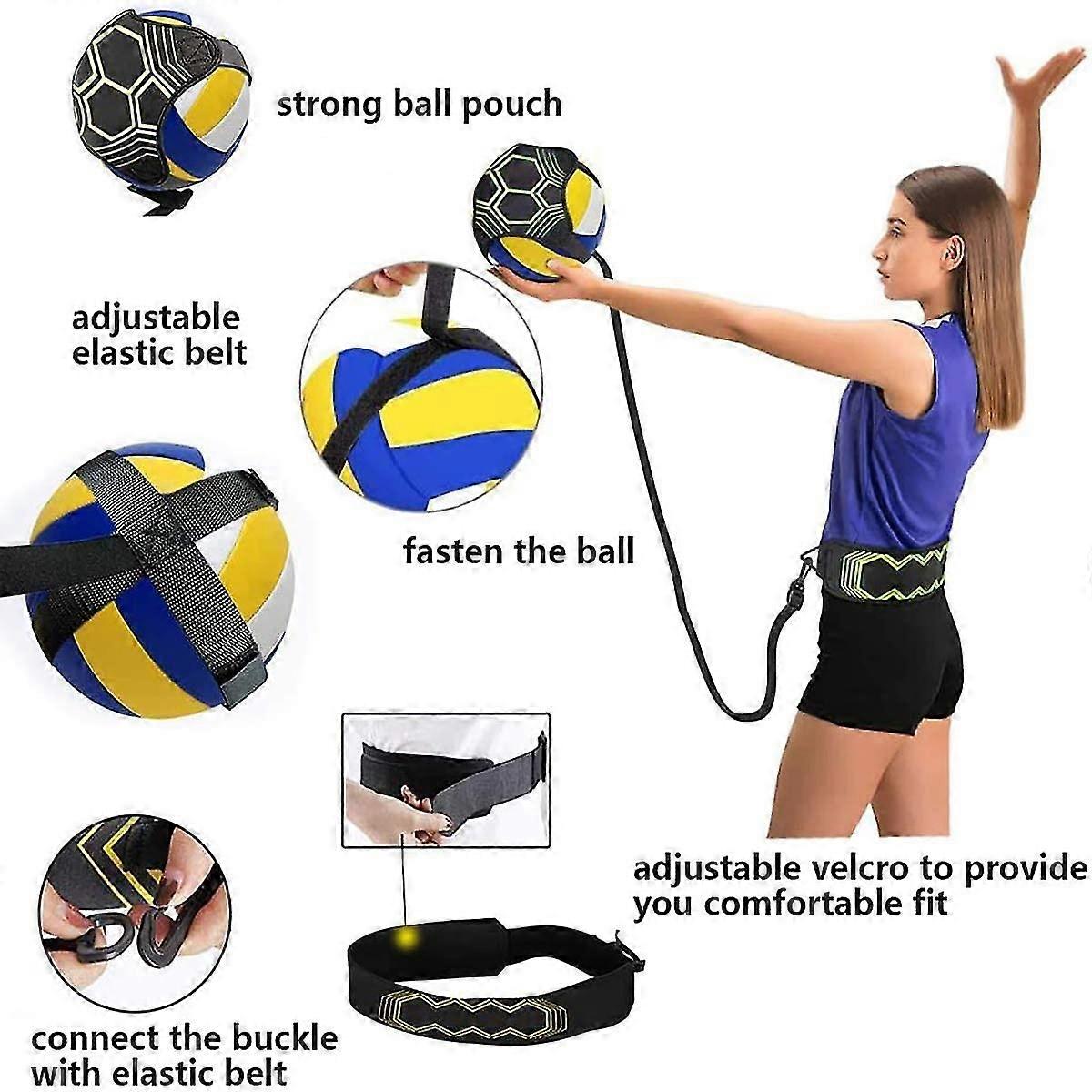 Solo Practice Trainer - Volleyball Training Equipment Aid
