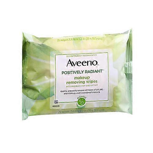 Aveeno Active Naturals Positively Radiant 卸妆湿巾,每片 25 片