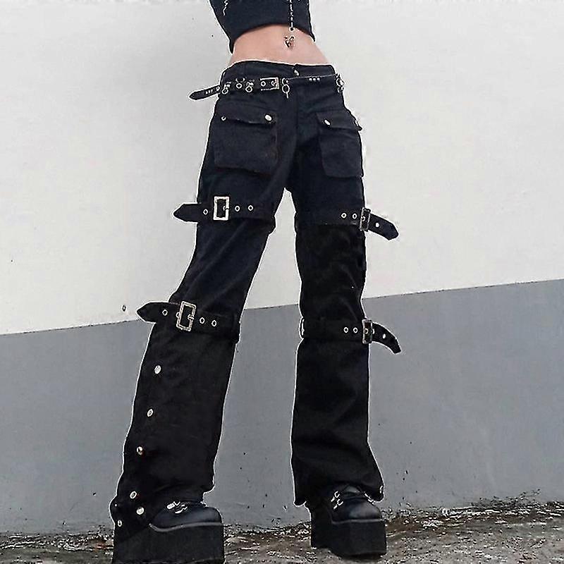 パンツ Y2K MAD PUNKS gimmick lace cargo pants Y2K MAD PUNKS gimmick lace cargo pants