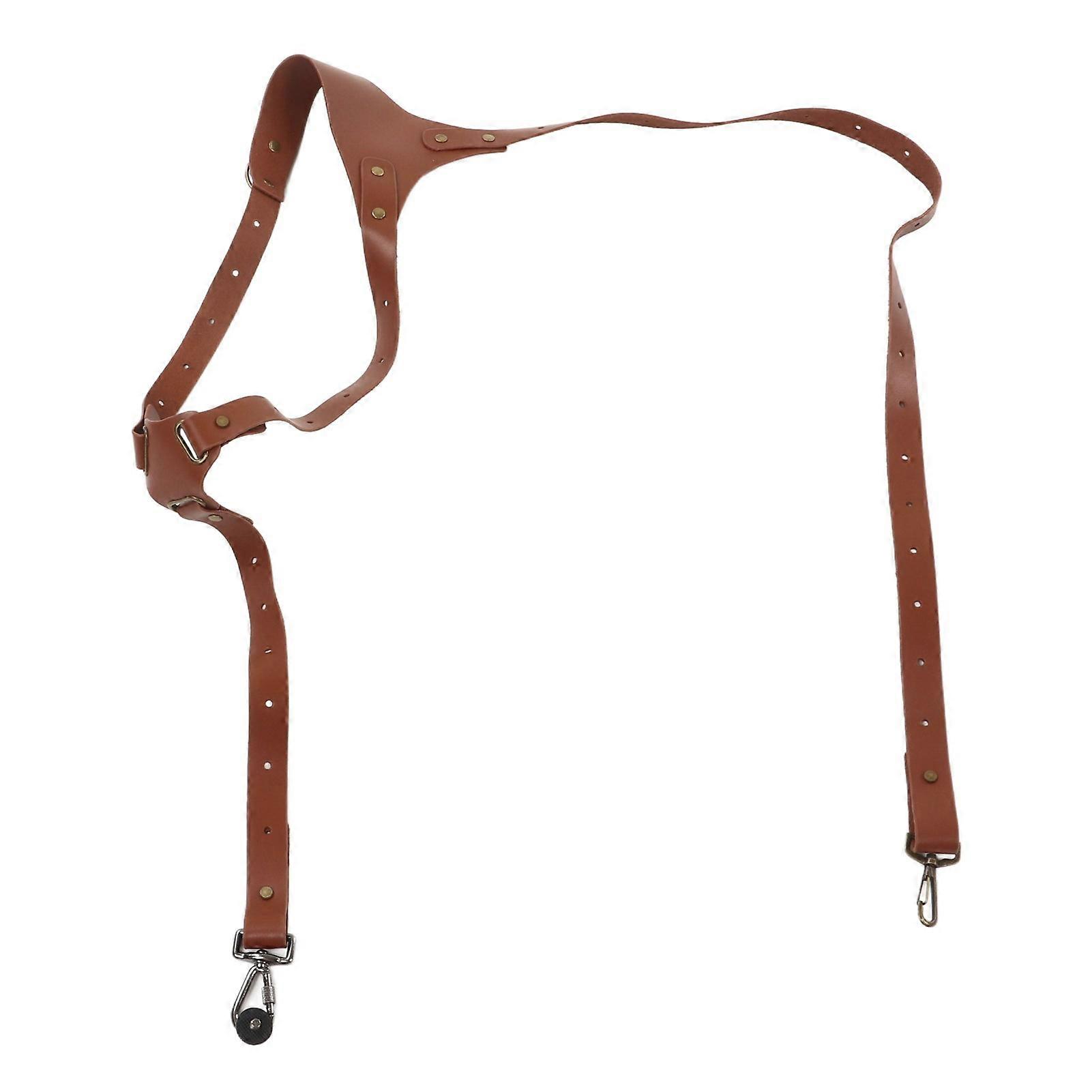 Widened Scratch Proof Vintage Leather Camera Side Shoulder Strap for Digital SLR Outdoor Use