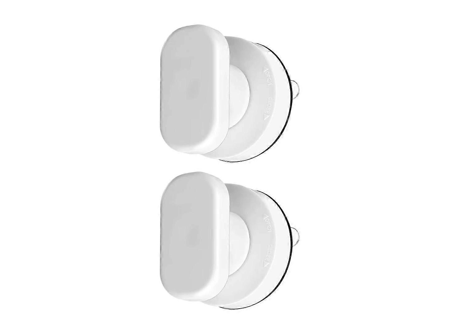 Suction Cup Handle Suction Cup Pulls Handle Strong Reusable Removable Portable Mobility Door Knob For Cupboard Fridge Door Bathroom(2pcs, White
